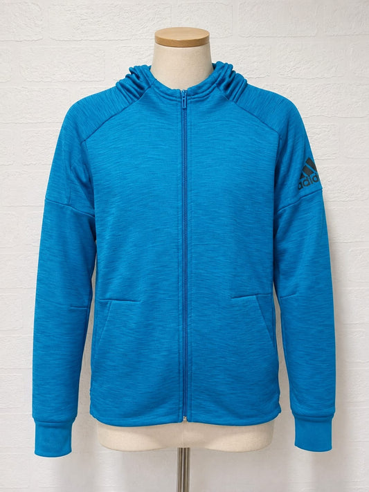 Adidas Climacool Heat Jacket Full Zip Sports Hood Age 13-14 Fits Adults Size 8 Approx. 16" PTP - Good Condition