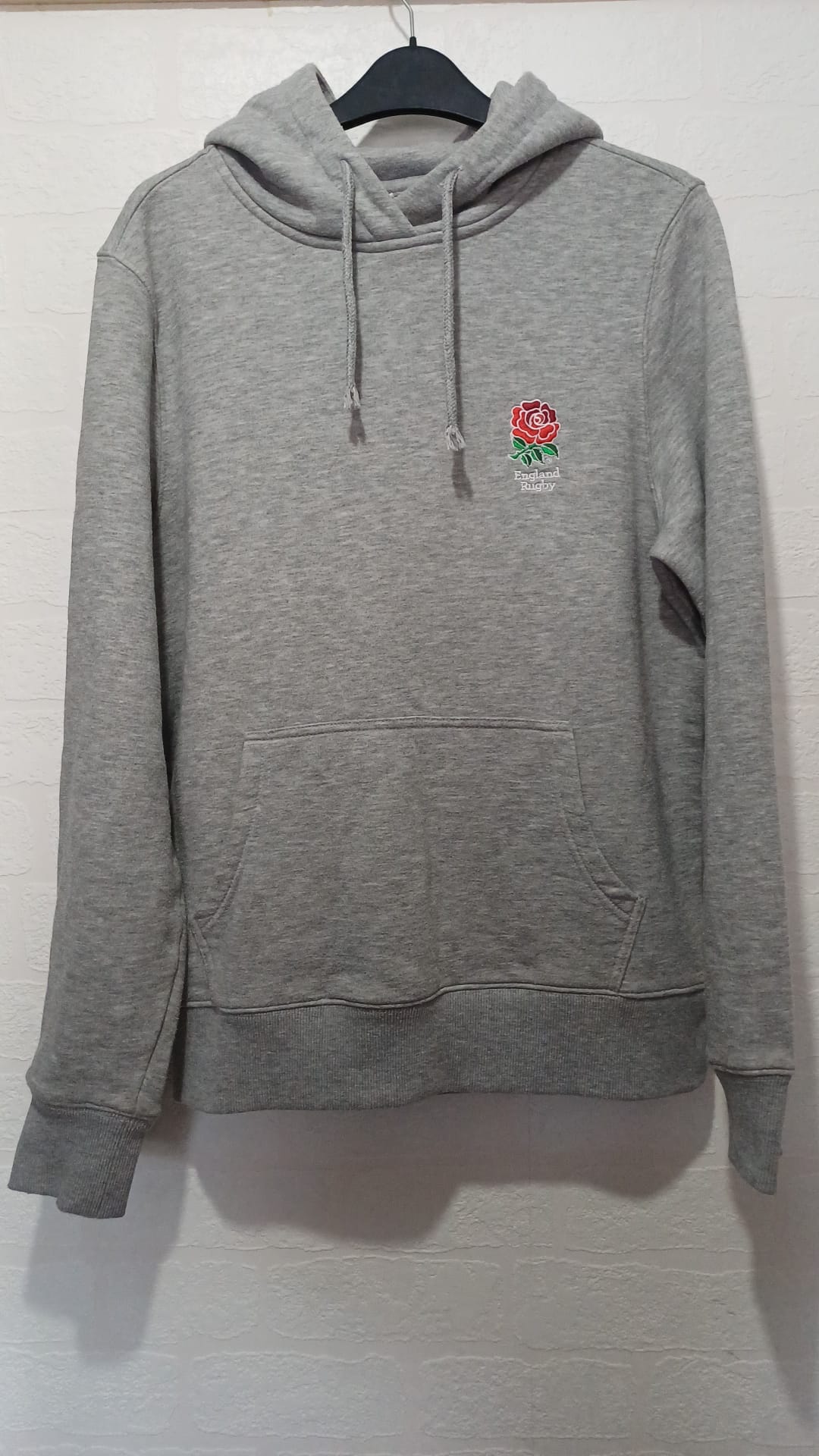 England Rugby Grey Hoodie Small 21" PTP - Good Condition