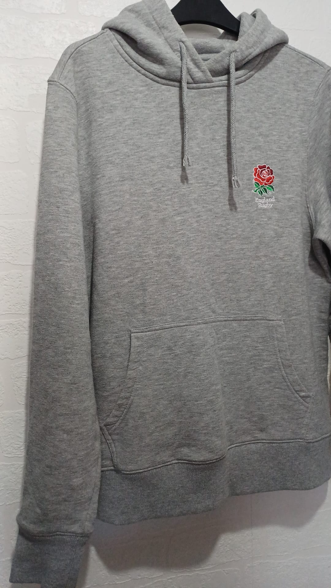 England Rugby Grey Hoodie Small 21" PTP - Good Condition