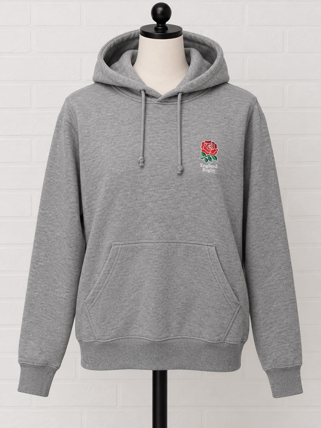 England Rugby Grey Hoodie Small 21" PTP - Good Condition