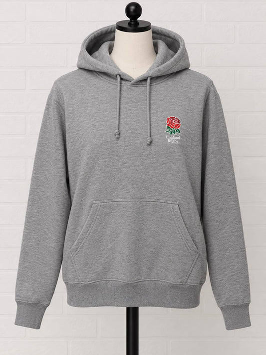 England Rugby Grey Hoodie Small 21" PTP - Good Condition