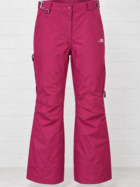 Women's Trousers Trespass Pink Insulated Ski Walking Hiking Large Approx. 35" Waist - Very Good Condition