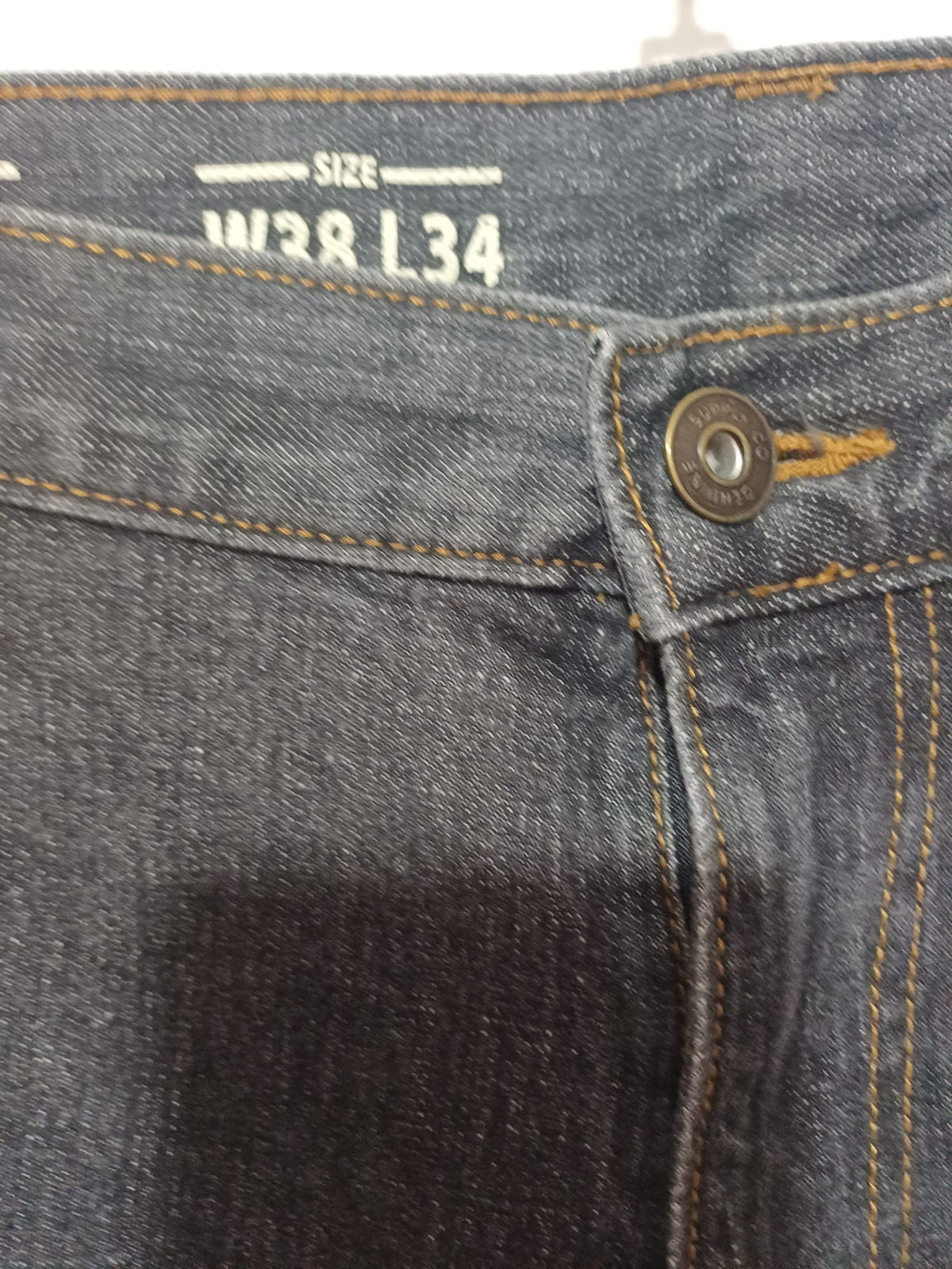 Men's Jeans TU Dark Wash Slim Fit W38 L34 Very Good Condition