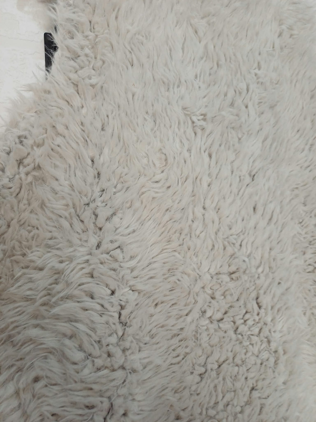Women's Gilet Roman Originals Off-White Faux Fur Sleeveless Size 14 Very Good Condition