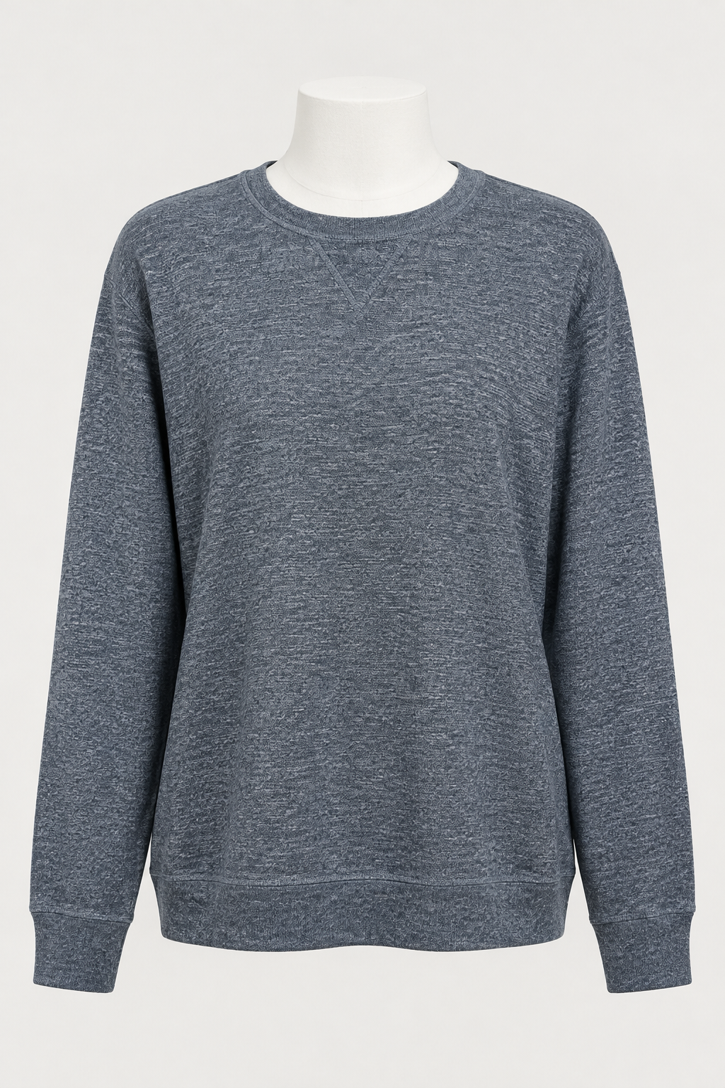Men's Sweatshirt Member's Mark Blue Marled Textured Crew Neck Size XXL Great Condition