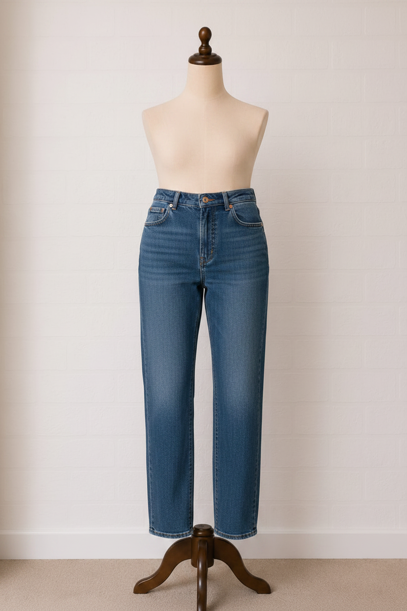 Women's Jeans Topshop Mom High Waist Straight Leg W28 L30 - Very Good Condition