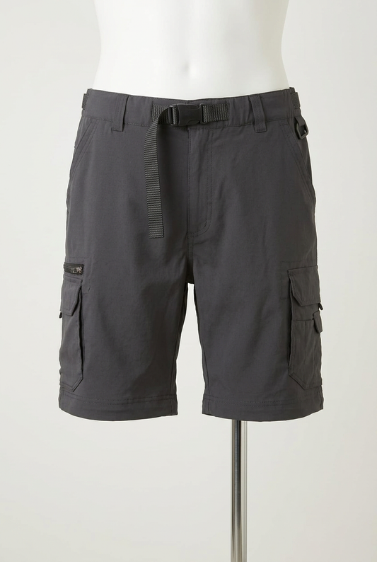 Men's Shorts BC Clothing Dark Grey Outdoor Hiking Cargo with Belt Size XL Very Good Condition