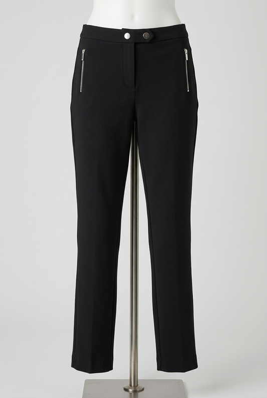 Women's Trousers Next Tailoring Black Faux Pocket Tailored Size 10R Very Good Condition