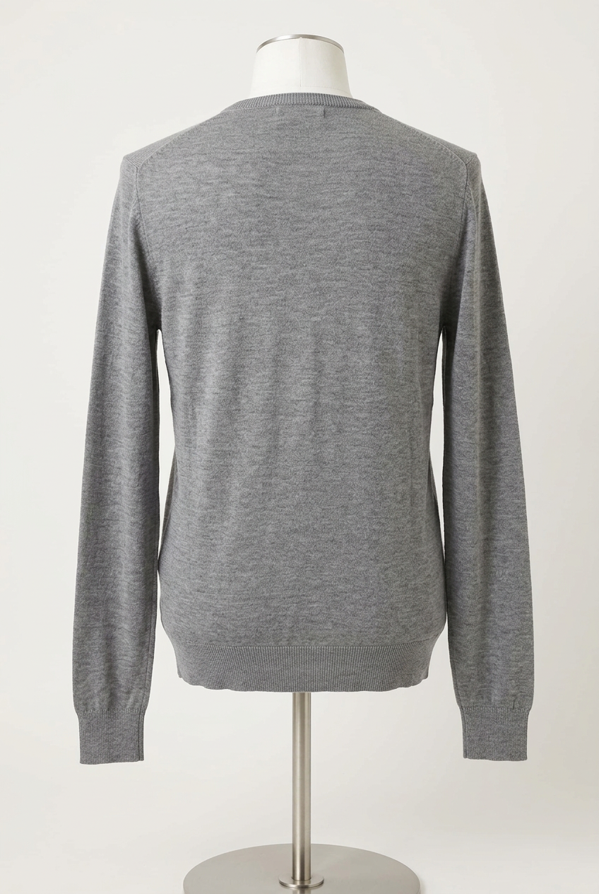 Women's Jumper Primark Grey Marl Crew Neck Fine Knit Size XL Very Good Condition