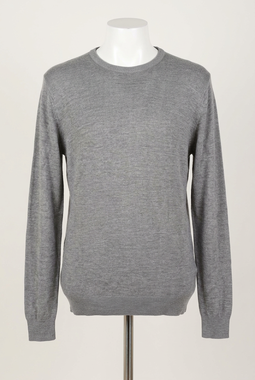 Women's Jumper Primark Grey Marl Crew Neck Fine Knit Size XL Very Good Condition