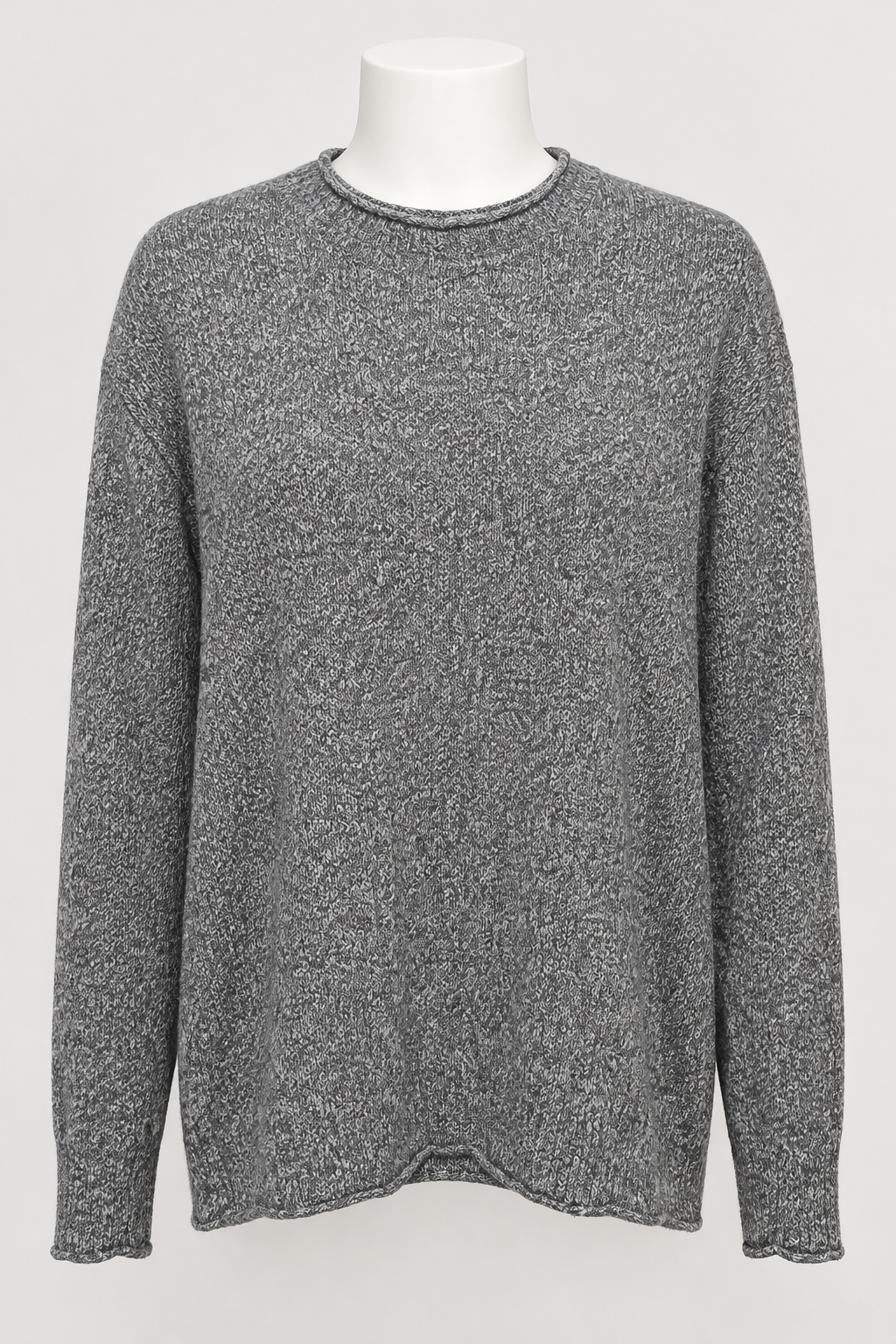Men's Jumper Next Premium Grey Marled Mohair Blend Crew Neck Size XL Great Condition