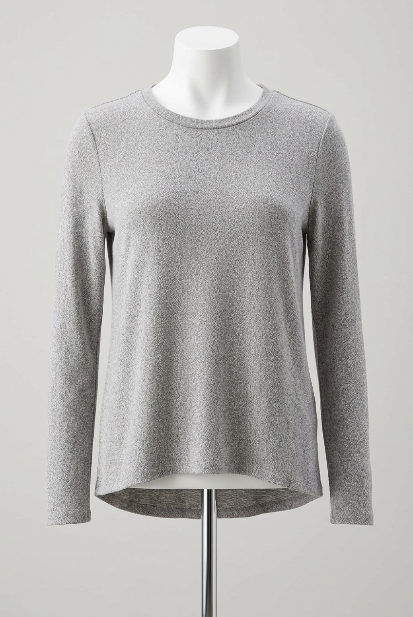 Women's Top American Eagle Grey Long Sleeve Crew Neck Size XS Excellent Condition