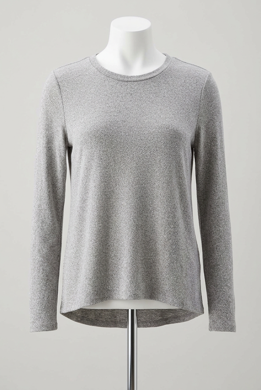 Women's Top American Eagle Grey Long Sleeve Crew Neck Size XS Excellent Condition