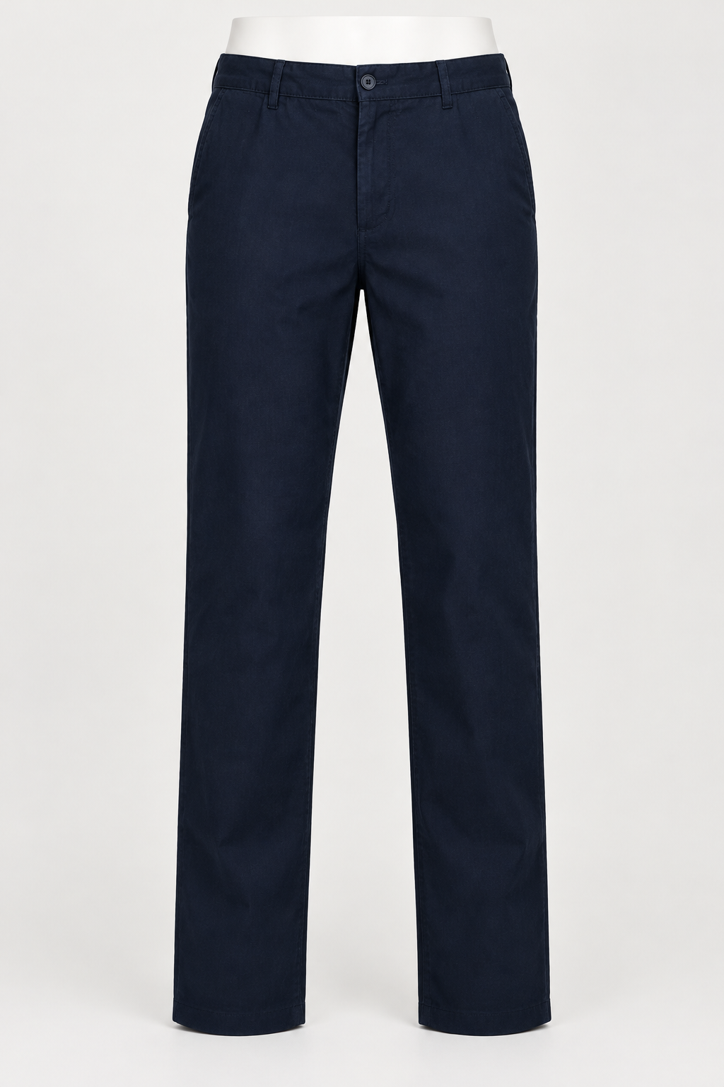 Men's Chino Trousers Zara Man Navy Blue Slim Fit Cotton Stretch Measured Approx. W36 L30 Very Good Condition