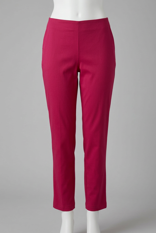 Women's Trousers Gerry Weber Collection Pink Magenta Stretch Smart Chinos Size UK 16 EU 42 Excellent Condition