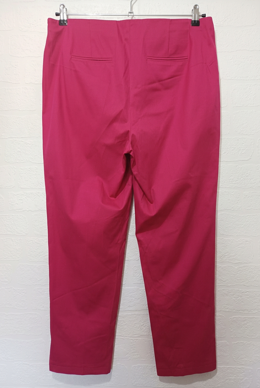 Women's Trousers Gerry Weber Collection Pink Magenta Stretch Smart Chinos Size UK 16 EU 42 Excellent Condition